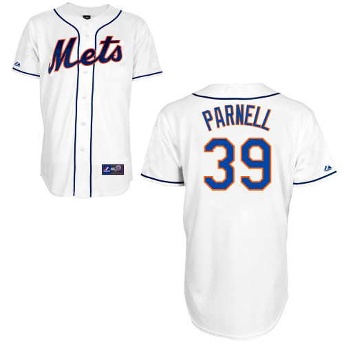 Bobby Parnell #39 mlb Jersey-New York Mets Women's Authentic Alternate 2 White Cool Base Baseball Jersey